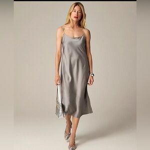 Jcrew Gwyneth slip dress in luster charmeuse sz 8 gently used